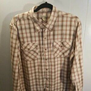 Plaid Button-Up Shirt